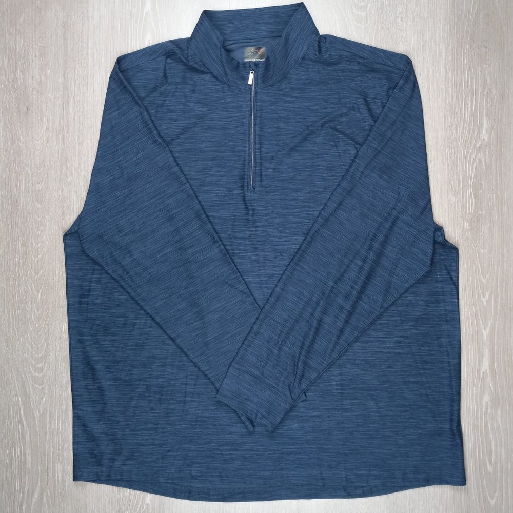 Greg Norman Blue Long Sleeve Shirt 3XL